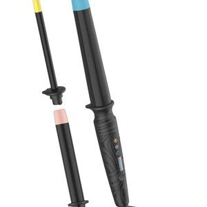 Conair The Curl Collective 3-in-1 Ceramic Curling Wand, 3 Interchangeable Barrel